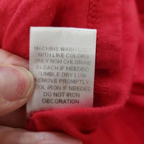 Rebel Sky, red anchor graphic nautical theme, short sleeve tee shirt, XL - Picture 7 of 11